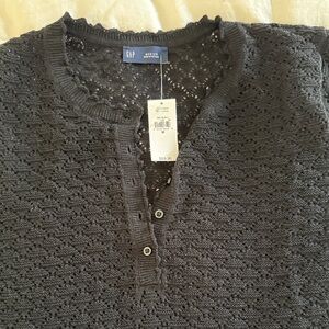 GAP Women's Charcoal Knit Cardigan